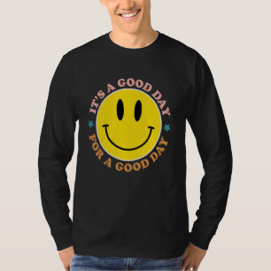 T-shirt Passez Une Bonne Journée Visage Souriant Rose Styl