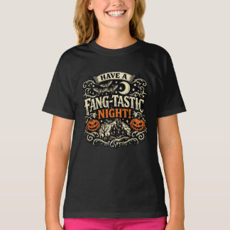 T-shirt Passez une nuit fantastique - Art de Halloween vin