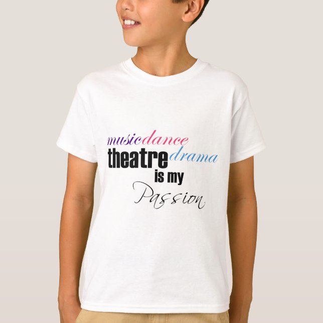 T-shirt Passion de théâtre (Devant)