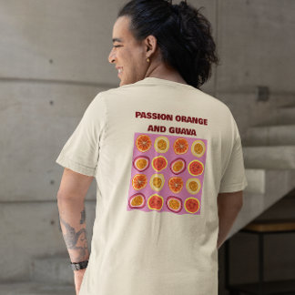 T-shirt Passion Orange Guava Hawaïen Fruit Tropical