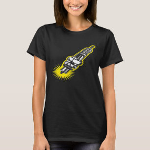 T-shirt Passionnés de voitures Mécaniciens Moteur Bougie d