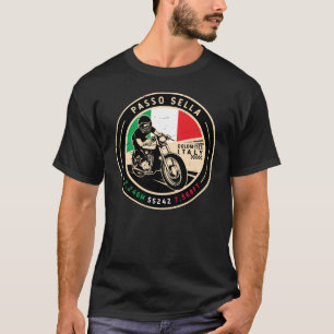 T-shirt Passo Sella   Italie   Motorcycle