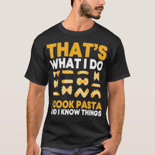 T-shirt Pasta Chef cuisinier animalier (homme) amusant ted