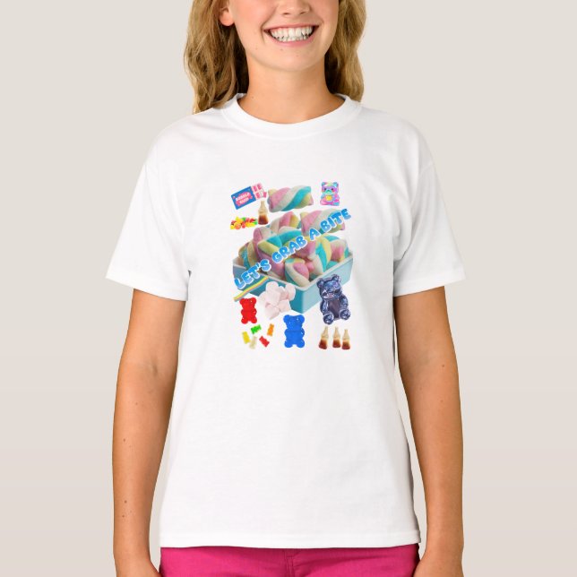 T-shirt Pastel Candy Collage T‑Shirt  (Devant)
