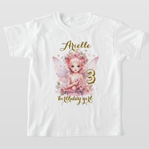 T-shirt Pastel Fairy jardin fleuri thé fête anniversaire