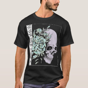 T-shirt Pastel Flower I Crâne I Art Esthétique I Japonais