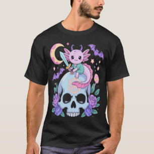 T-shirt Pastel Goth Axolotl Créatif Gothique Kawaii Anime