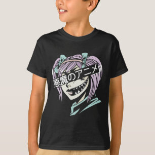 T-shirt Pastel Goth Manga Esthétique Girl Anime Déplaisa