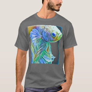 T-shirt Pastel Rainbow Betta Fish Aquarium Imaginaire Drea
