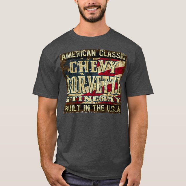 T-shirt Pastenague de Corvette - voiture classique (Devant)