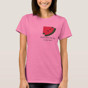 T-shirt Pastèque à croquer pour mon cœur