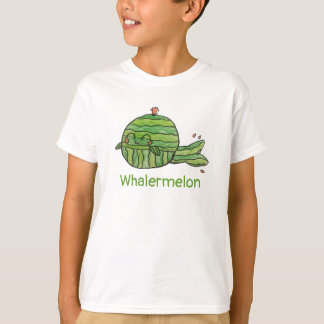 T-shirt pastèque de baleines à Whalermelon