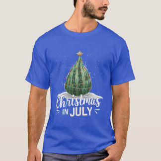 T-shirt Pastèque Noël Noël En Juillet Été