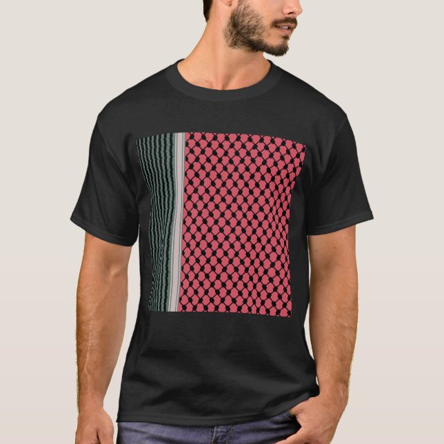 T-shirt Pastèque palestinienne Hatta Keffiyeh Kufiya Folk (Devant)