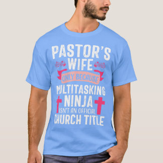 T-shirt Pasteur Femme Funny Ninja Église chrétienne Appréc
