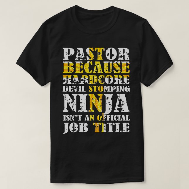T-shirt Pasteur parce que le diable Stomping Ninja n'est p (Design devant)