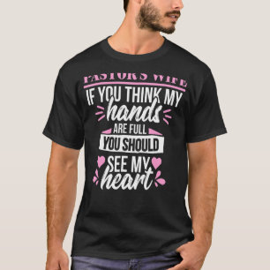 T-shirt Pastor Femme Cute Heart Église chrétienne Apprécia