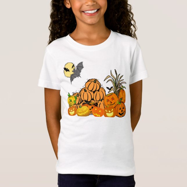 T-Shirt Patch Citrouille - (Devant)