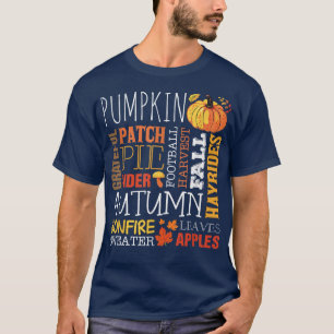 T-shirt Patch citrouille Automne Png