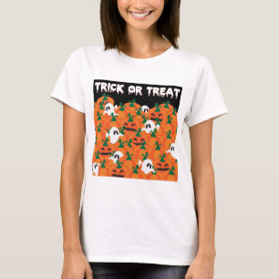 T-shirt Patch Citrouille Haunted Halloween Ghosts