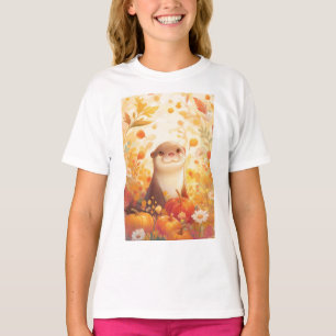 T-shirt Patch de citrouilles de loutre