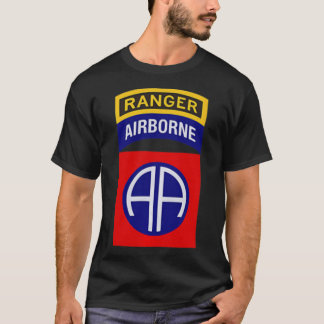 T-shirt Patch de la 82e division aéroportée avec onglet Ra