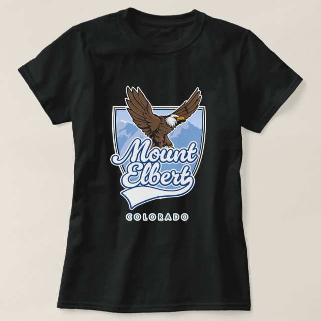 T-shirt Patch de voyage Mont Elbert (Design devant)