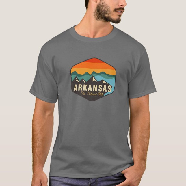 T-shirt Patch Wilderness Arkansas (Devant)