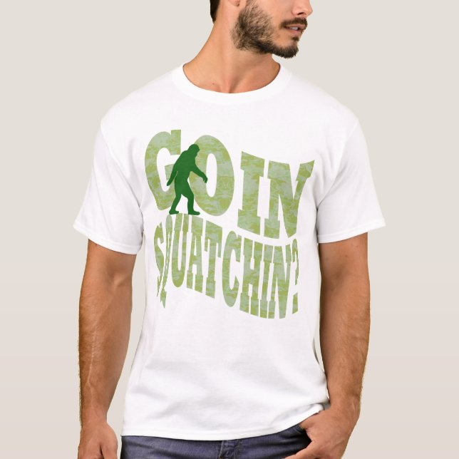 T-shirt Patchine ? texte & camo vert (Devant)