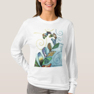 T-shirt Patchwork de fougère de la vie