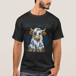 T-shirt Patchwork Rétro Taureau Feuille Meuh Je Veux Dire