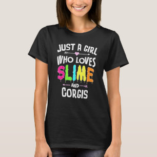 T-shirt Pâte à modeler et corgis pour filles femmes
