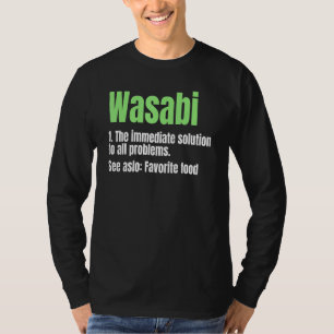 T-shirt Pâte épicée Wasabi raifort japonais favori F