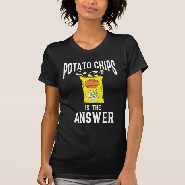 T-shirt Pâtes de pommes de terre Snack Restauration rapide (Devant)