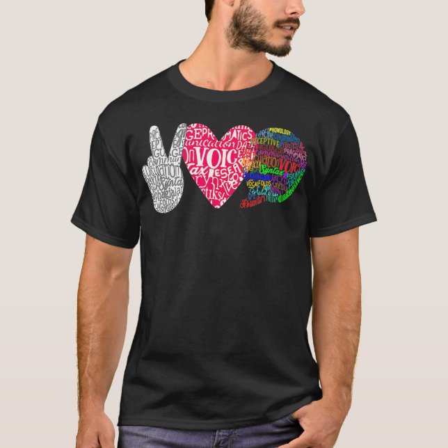 T-shirt Pathologiste du langage vocal Cadeau SLP Thérapie  (Devant)