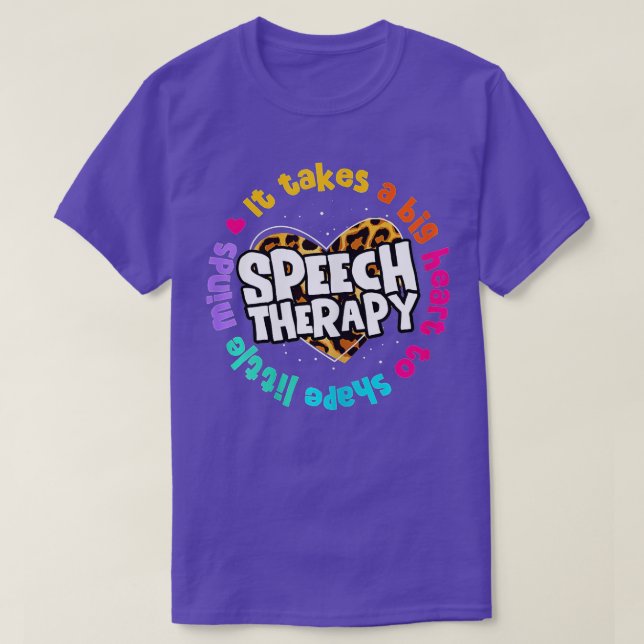 T-shirt Pathologiste du langage vocal Thérapie vocale Leop (Design devant)