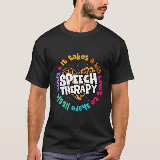 T-shirt Pathologiste du langage vocal Thérapie vocale Leop