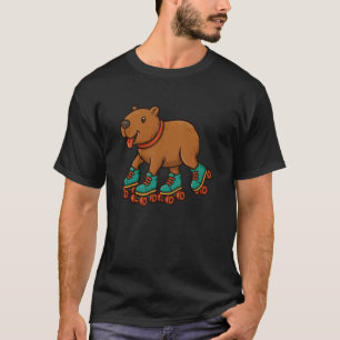 T-shirt Patin à roulettes de capybara