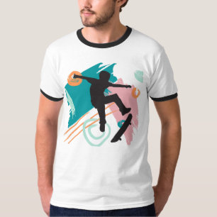 T-shirt Patinage