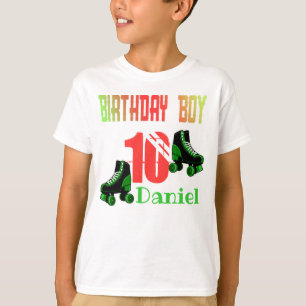 T-shirt Patinage à rouleaux Anniversaire Garçon Famille