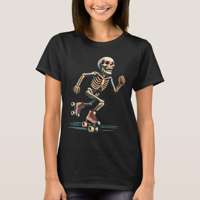 T-shirt Patinage à rouleaux Halloween (Devant)