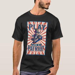 T-shirt Patinage Abraham Lincoln 4 juillet Garçons Enfants