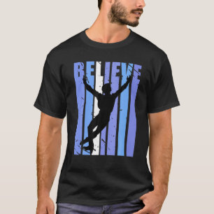 T-shirt Patinage artistique pour hommes patineur de glace