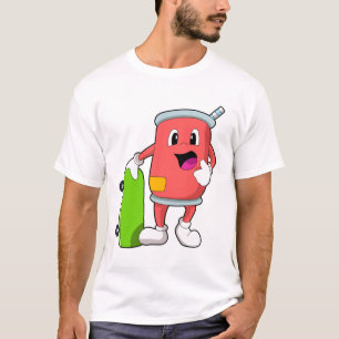 T-shirt Patinage avec skateboard