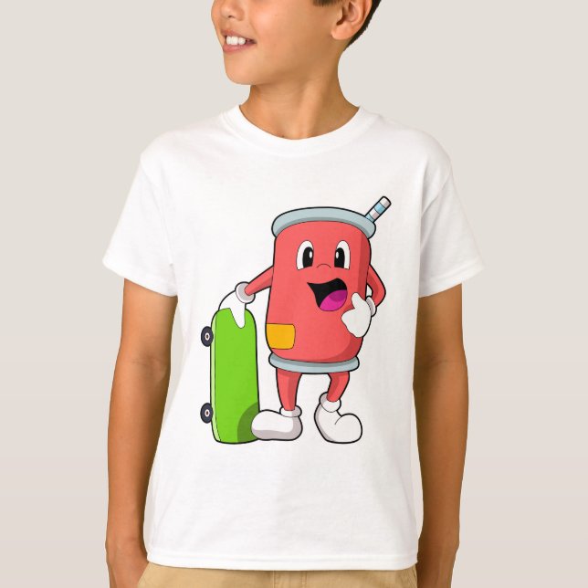 T-shirt Patinage avec skateboard (Devant)