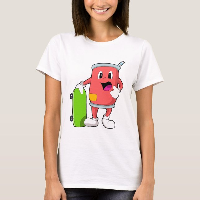 T-shirt Patinage avec skateboard (Devant)