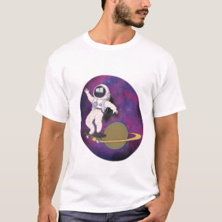 T-shirt Patinage d'astronautes dans l'espace