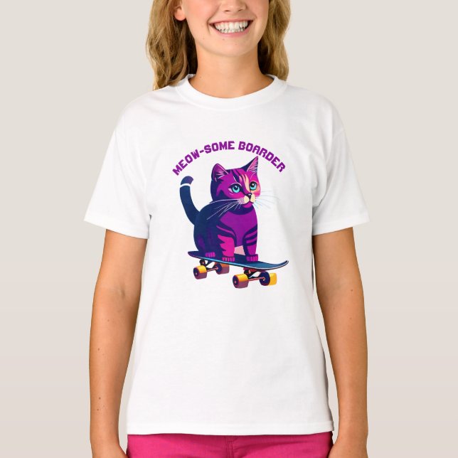 T-shirt Patinage de chat (Devant)