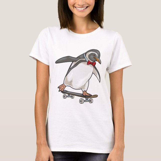 T-shirt Patinage en pingouin (Devant)