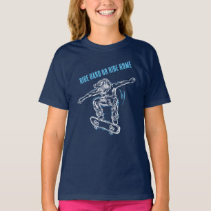 T-shirt Patinage en vol - Planche à roulettes